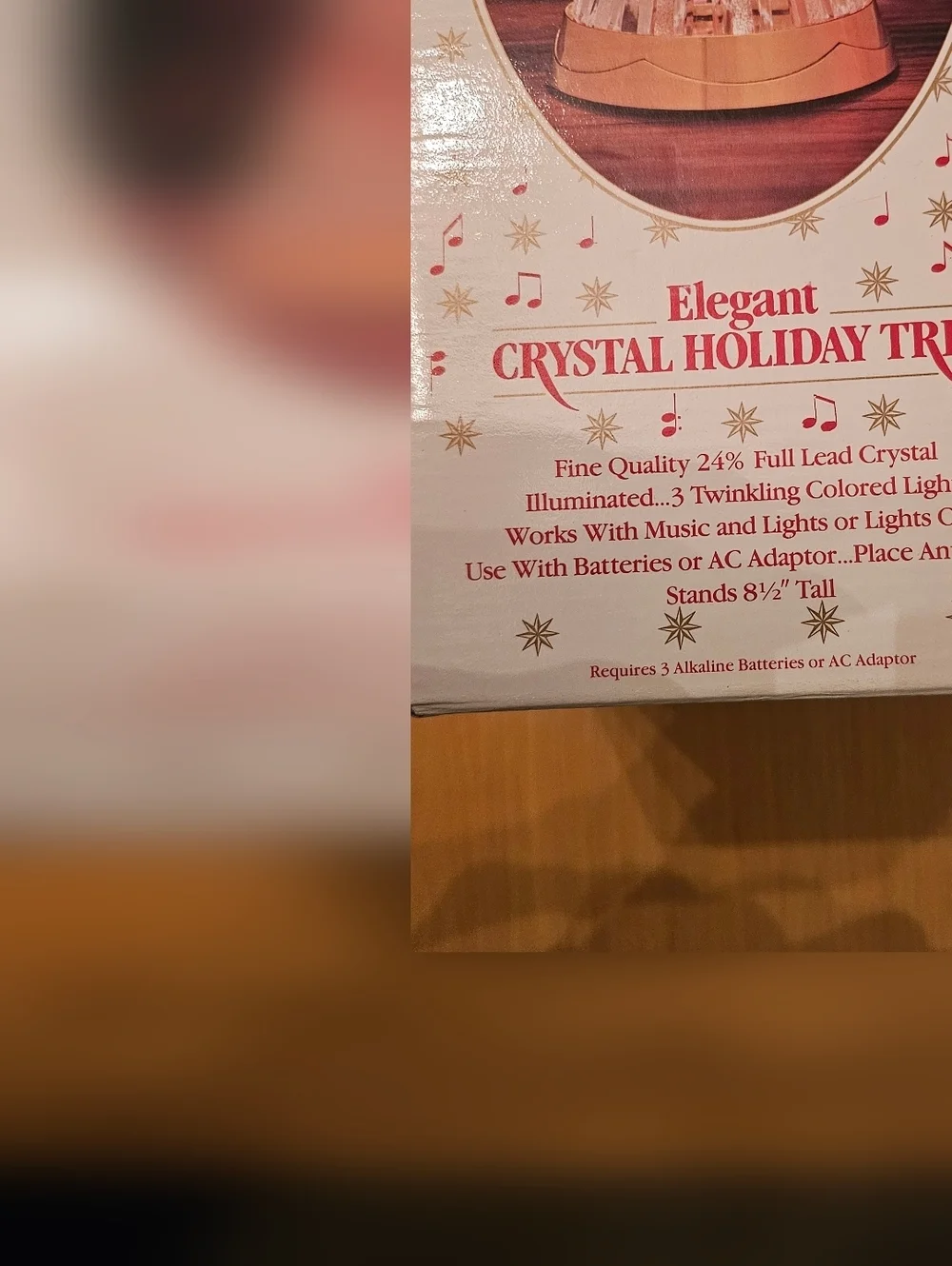 Vintage Elegant Crystal Holiday Tree 8.5